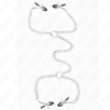 Kink - Morsetti per Capezzoli A 4 Catene 32 Cm con Catene 14 Cm