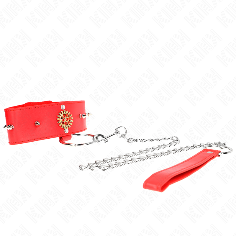 Kink - Collana di Diamanti Rossi con Cintura 65 Cm Regolabile 35-51 Cm X 7 Cm - immagine 3