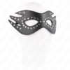 Kink - Maschera in Similpelle con Rivetti Modello 3 26 X 9,5 Cm