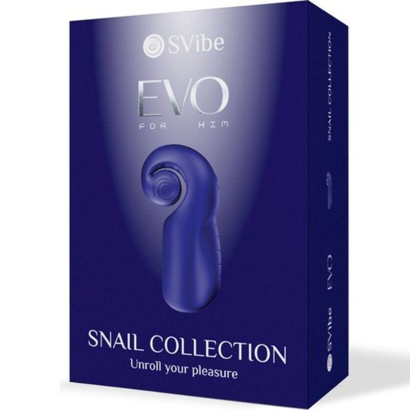 Snail Vibe - Evo per Lui Masturbatore Maschile Slide Nroll Blu Scuro - immagine 5