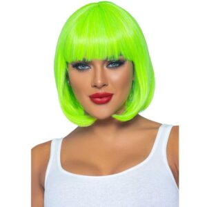 Leg Avenue - Parrucca Bob Fluorescente Verde Neon