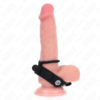 Kink - Anello per Pene in Pelle 3,5 Cm con Chiusura a Pressione 23 X 2 Cm