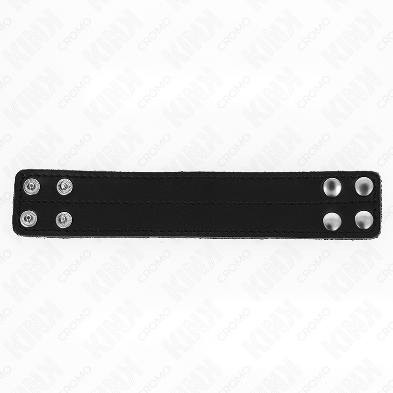 Kink - Anello per Pene in Pelle con Chiusura a Pressione 18,5 X 3,3 Cm - immagine 3