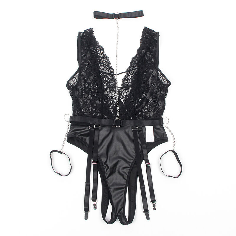 Subblime - 954390 Body Sexy con Cintura Reggicalze Nero L/Xl - immagine 6