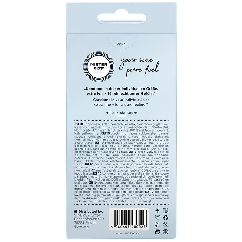 Mister Size - Preservativi Taglia Xs 47 Mm (10 Unità) - immagine 3