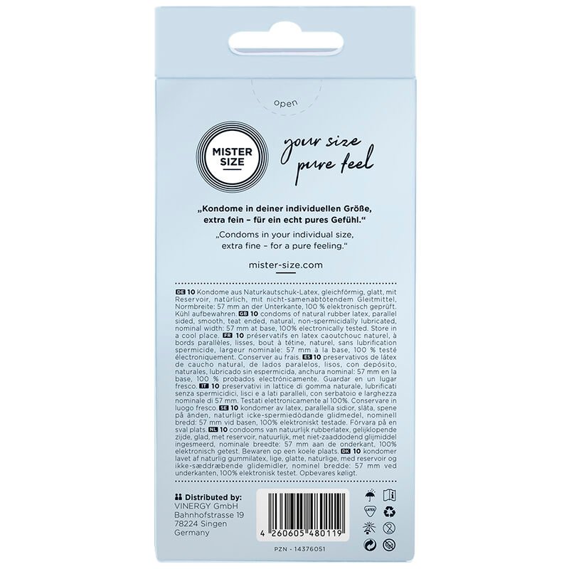 Mister Size - Preservativo Taglia L 57 Mm (10 Unità) - immagine 3