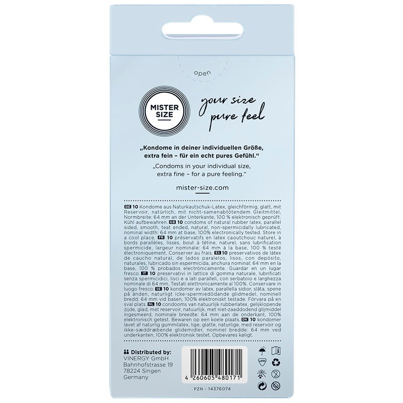 Mister Size - Preservativi Taglia Xxl 64 Mm (10 Unità) - immagine 3