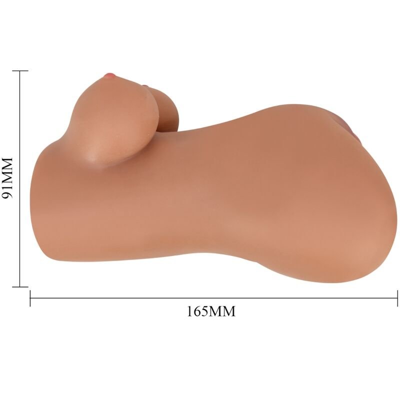 Crazy Bull - Hannah Doppio Masturbatore Vagina e Ano Realistico Mulatto - immagine 4