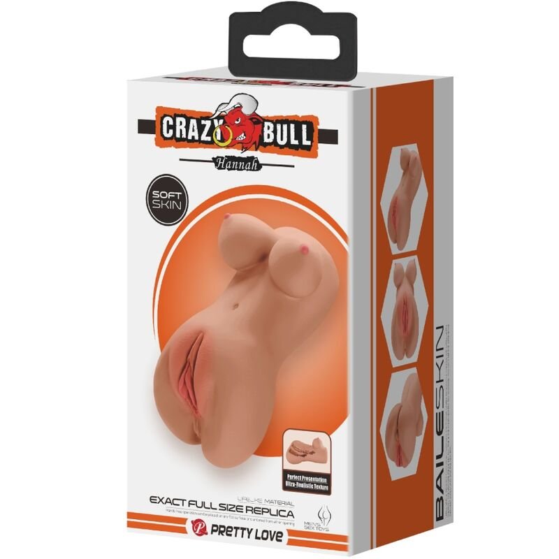 Crazy Bull - Hannah Doppio Masturbatore Vagina e Ano Realistico Mulatto - immagine 5