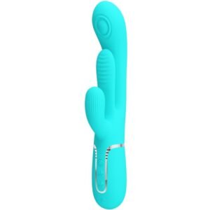 Pretty Love - Shania Triple Rabbit Vibratore Multifunzione 3 In 1 Blu
