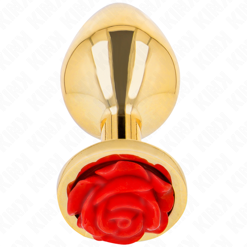Kink - Plug Anale Oro Rosa Rosso Taglia M - immagine 2