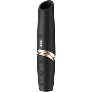 Satisfyer - Stimolatore Perfetto Kiss Wave Per Clitoride Nero / Oro