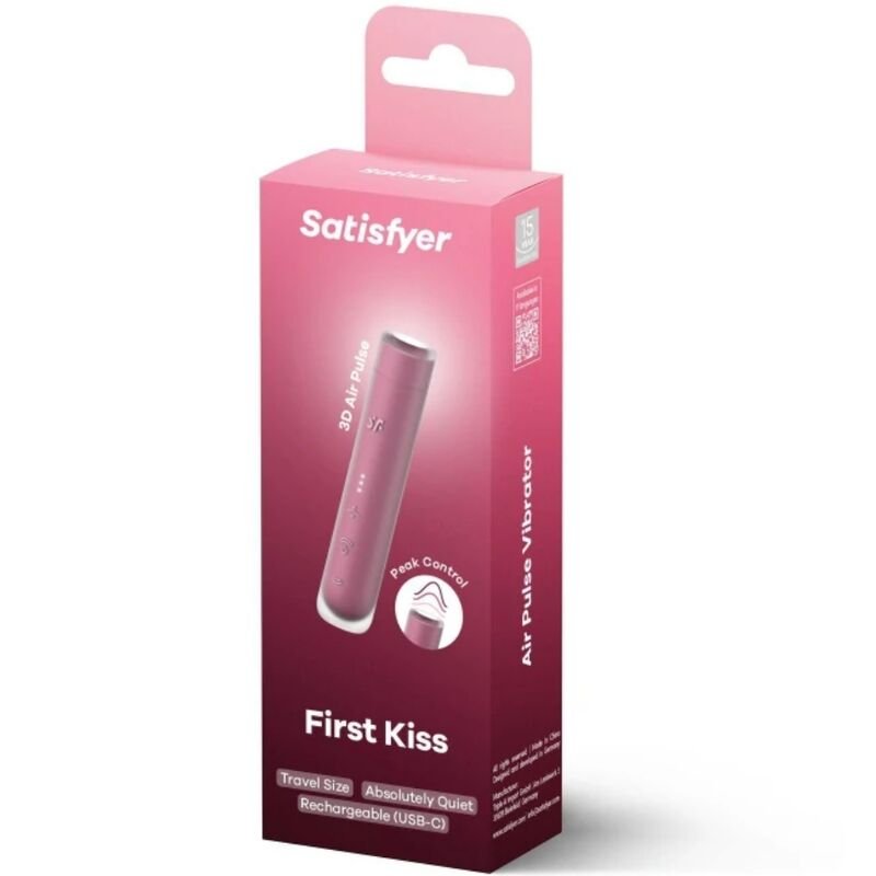 Satisfyer - Stimolatore Clitorideo First Kiss Wave Garnet - immagine 2