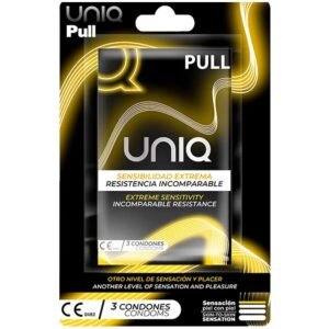 Uniq - Preservativi Senza Lattice con Strisce 3 Unità