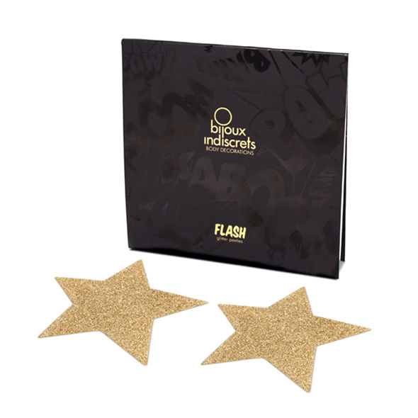 Bijoux - Indiscrets Copri Capezzoli Flash Golden Star - immagine 2