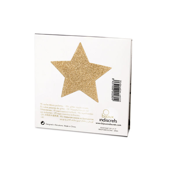 Bijoux - Indiscrets Copri Capezzoli Flash Golden Star - immagine 3