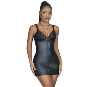 Subblime - 957568 Abito in Pelle con Zip Nero