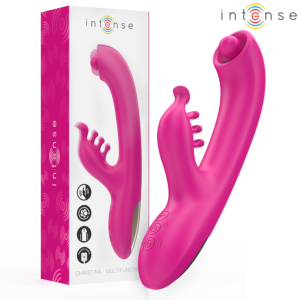 Intense - Christina Vibratore Multifunzione Rabbit 22,5 Cm Rosa