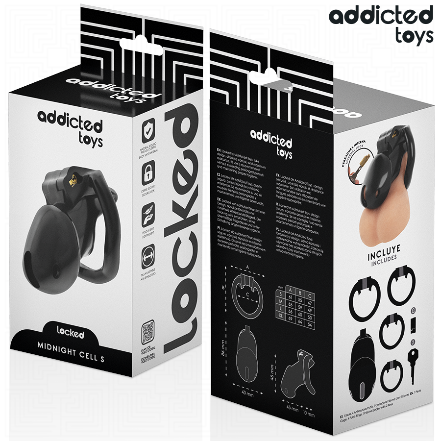 Addicted Toys Locked - Mindnight Cell Gabbia per Pene Taglia S - immagine 6