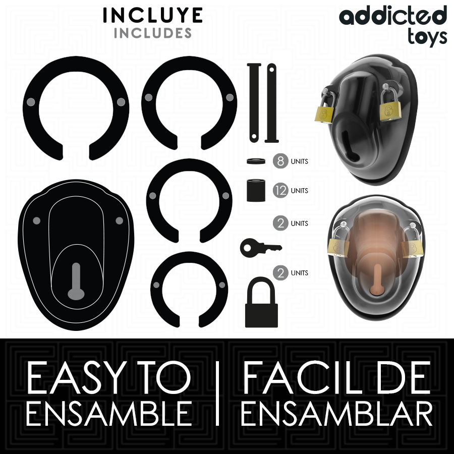 Addicted Toys Locked - Gabbia per Pene Senza Chiave 11,5 Cm - immagine 4