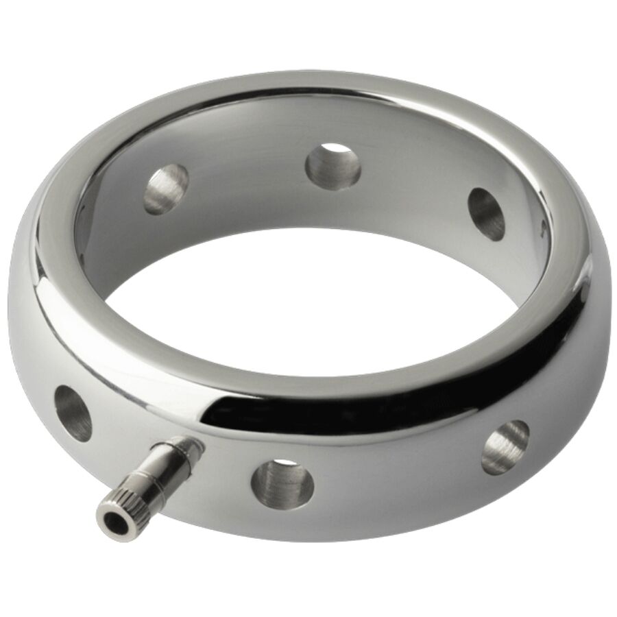 Electrastim - Anello Elettromagnetico per Pene in Metallo Prestige 50 Mm - immagine 2