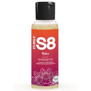Stimul8 - S8 Relax Olio per Massaggi al Tè Verde 125 Ml