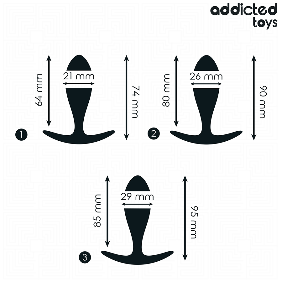 Addicted Toys - Set di 3 Tappi Anali Modello 2 - immagine 4