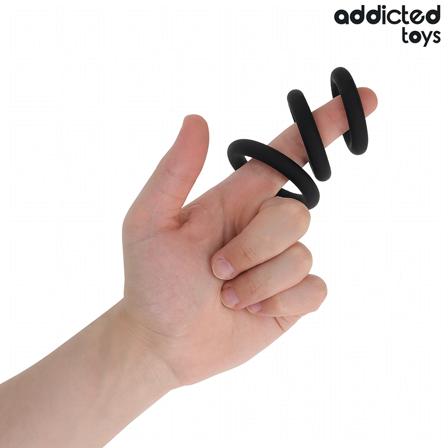 Addicted Toys - Set di Anelli in Silicone Modello 1 - immagine 3