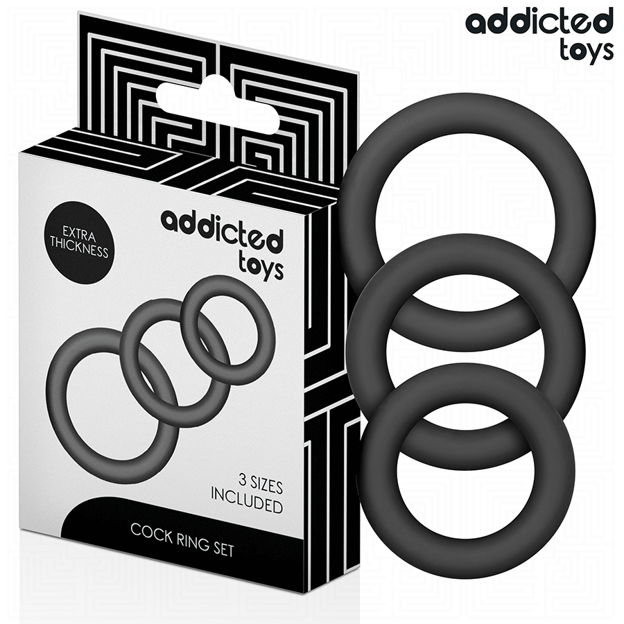 Addicted Toys - Set di Anelli in Silicone Modello 1 - immagine 2