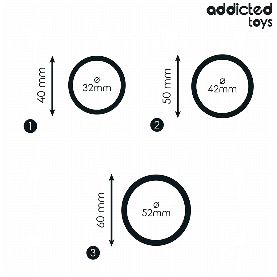 Addicted Toys - Set di Anelli in Silicone Modello 2 - immagine 5