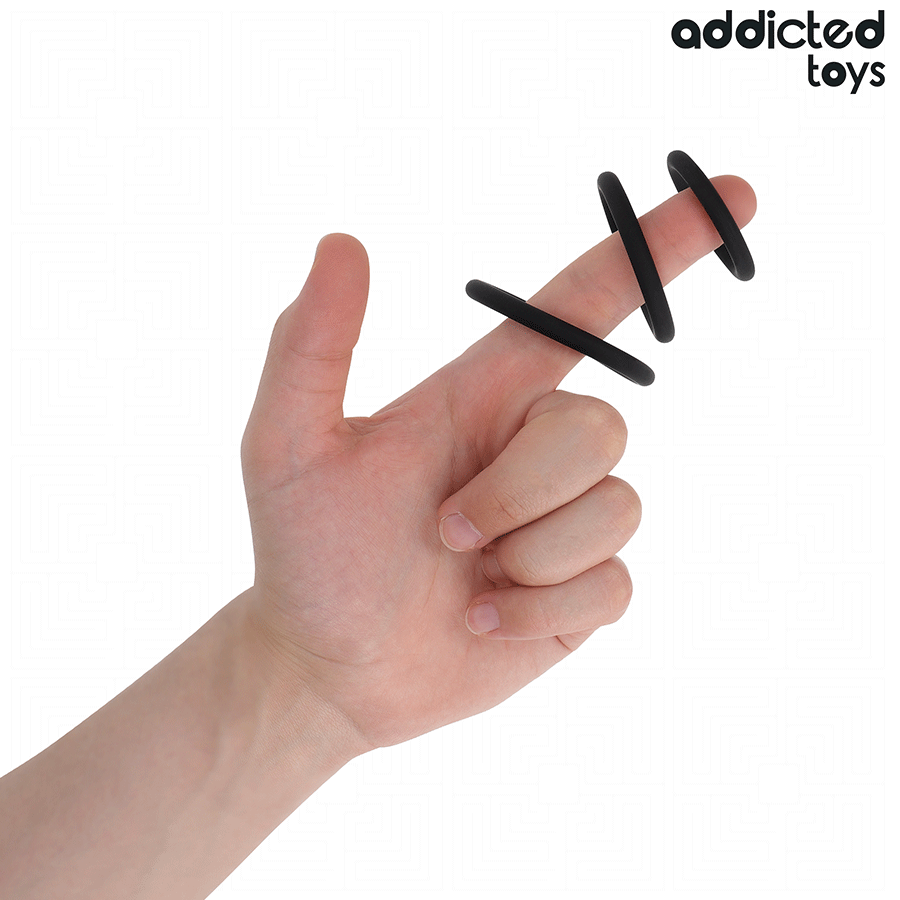 Addicted Toys - Set di Anelli in Silicone Modello 2 - immagine 3