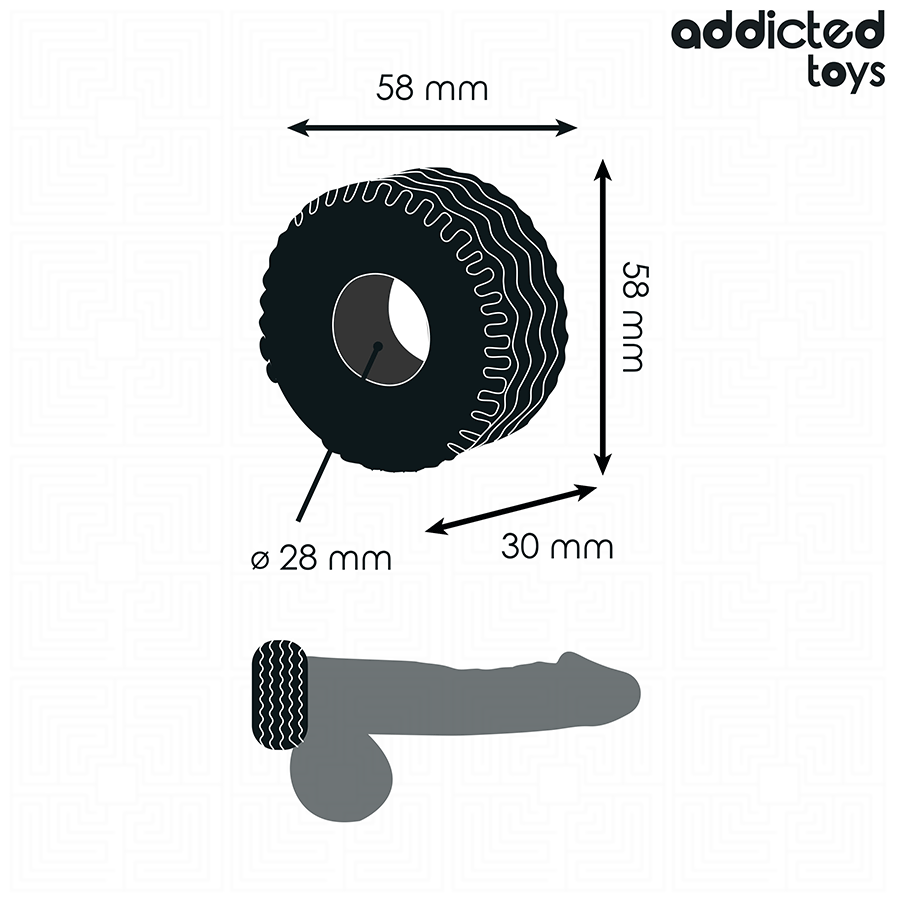 Addicted Toys - Anello per il Pene Extra Spesso - immagine 5