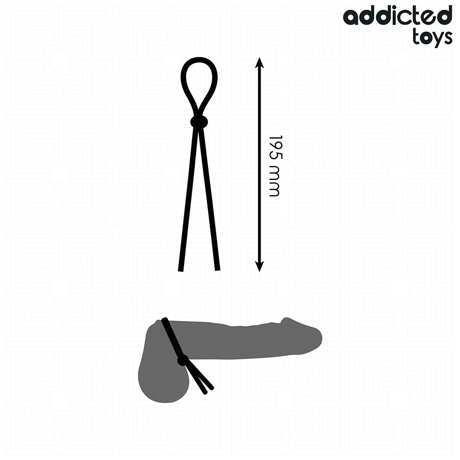 Addicted Toys - Corda in Silicone per Pene a Singolo Anello - immagine 5