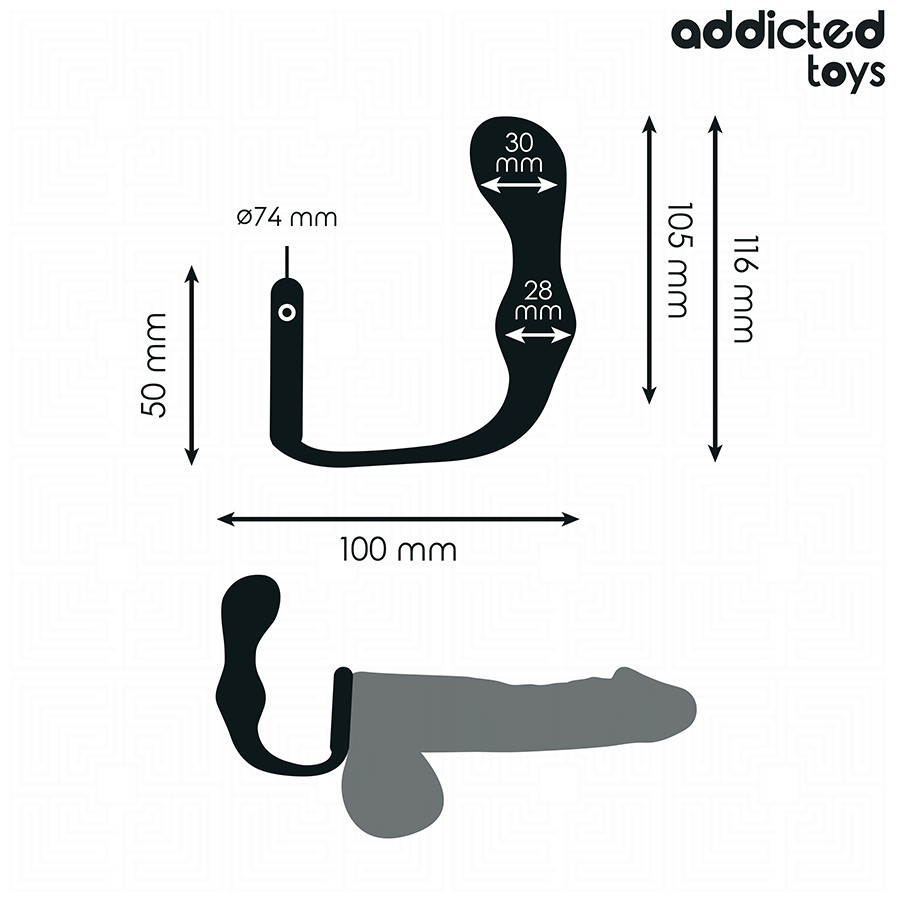 Addicted Toys - Plug Anale con Anello Modello 3 - immagine 4