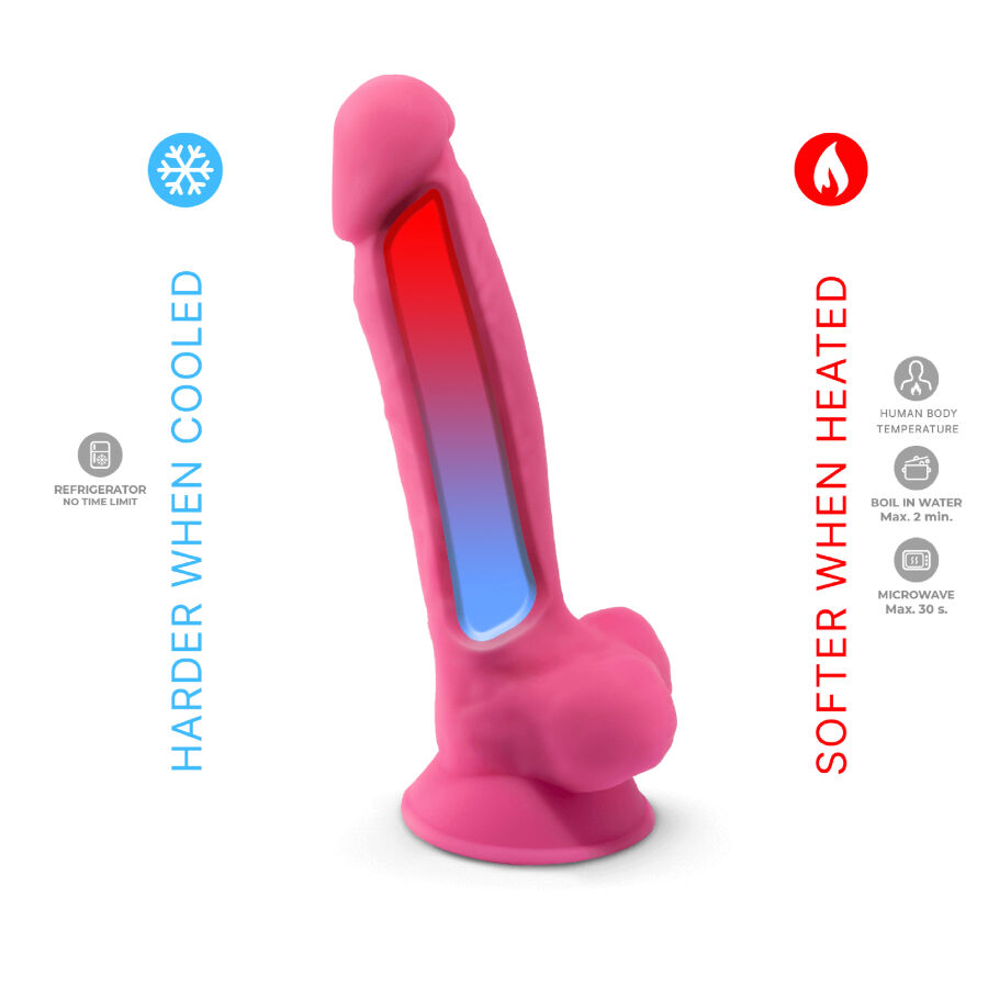 Silexd - Modello 1 Pene Realistico Silicone Premium Silexpan Rosa Fluorescente 17,5 Cm - immagine 4
