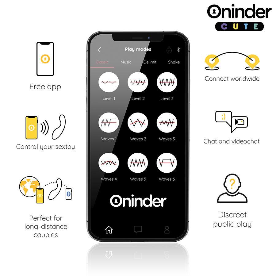 Oninder Cute - Vibratore Punto G Love Buddy Master - App Gratuita in Tutto il Mondo - immagine 6