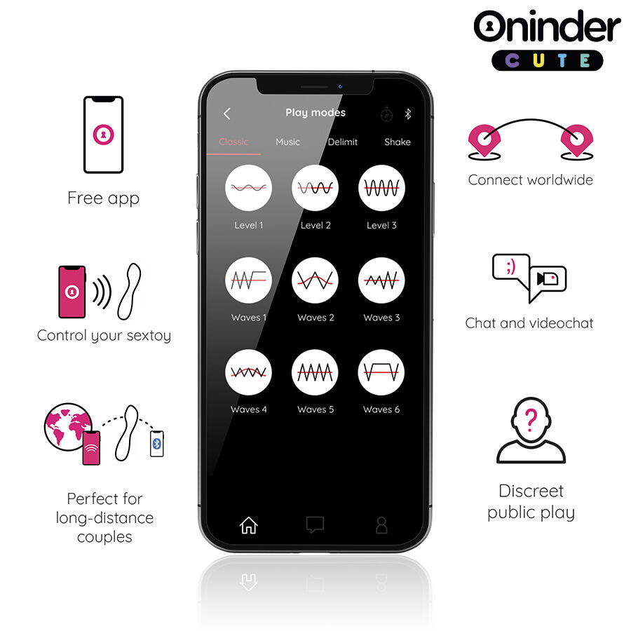 Oninder Cute - Vibratore Punto G Love Buddy Master - App Gratuita in Tutto il Mondo - immagine 3