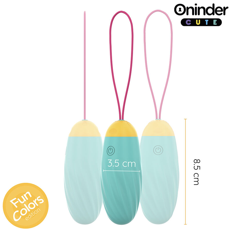 Oninder Cute - Uovo Vibrante Love Pleasure - Gemme Rotanti in Silicone - App Globale Gratuita - immagine 4