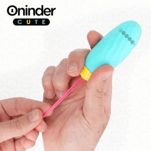 Oninder Cute - Uovo Vibrante Love Pleasure - Gemme Rotanti in Silicone - App Globale Gratuita