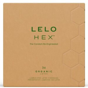 Lelo - Preservativi Organici Hex Confezione da 36 Unità