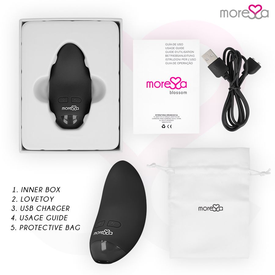 Moressa - Vibratore Blossom Nero - immagine 6