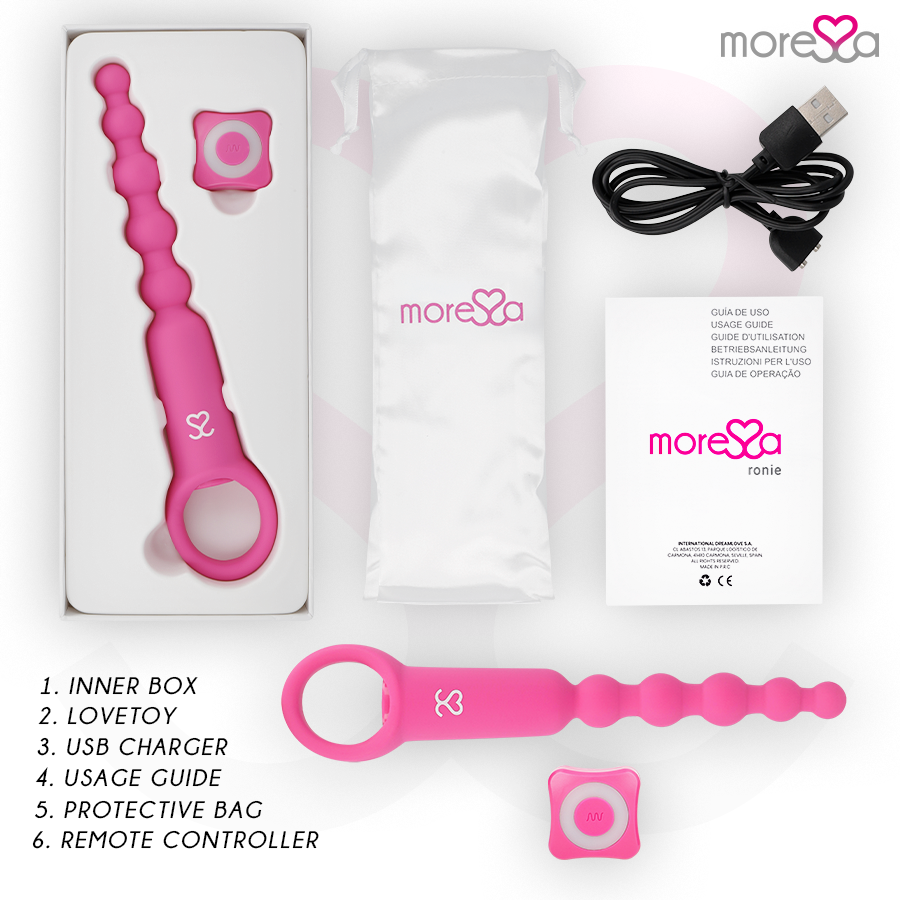 Moressa - Ronie Remote Control Piacere Anale Rosa - immagine 6