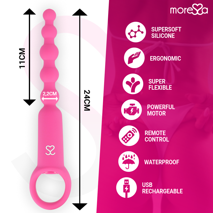 Moressa - Ronie Remote Control Piacere Anale Rosa - immagine 4