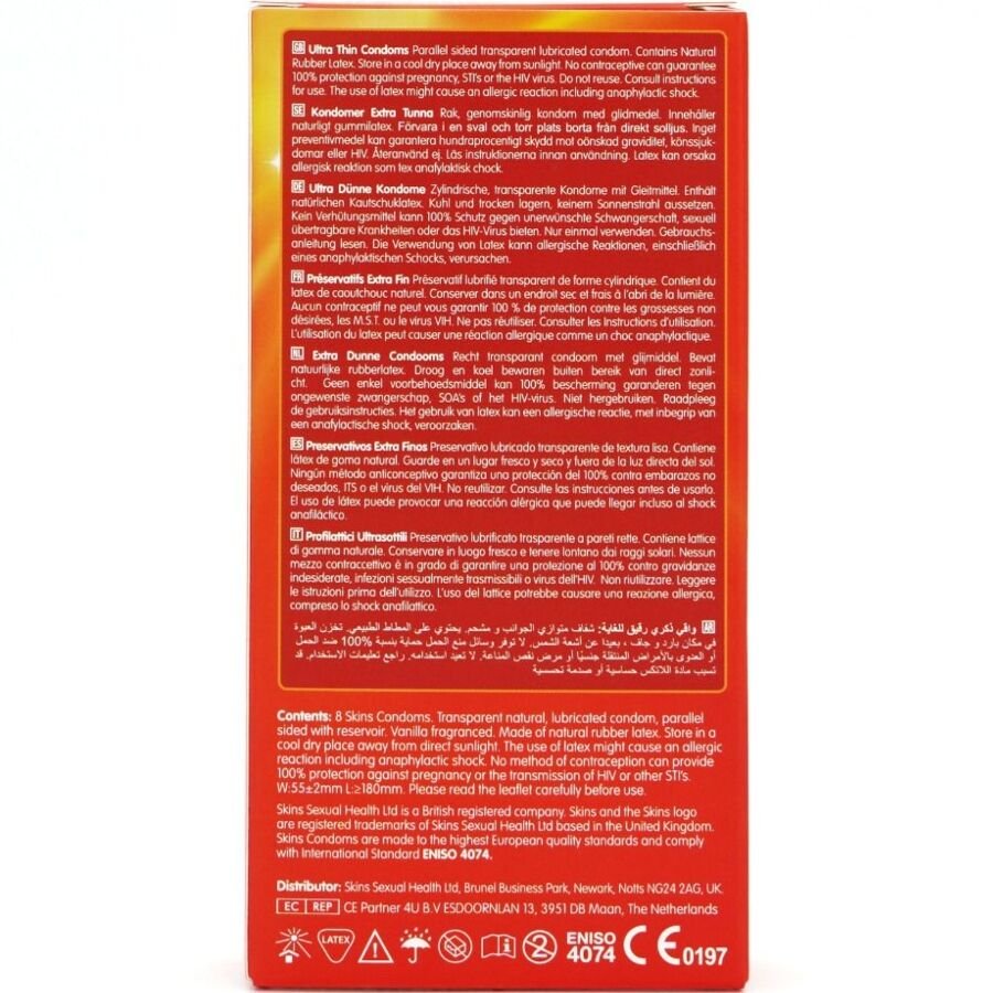 Skins - Preservativi Ultra Sottili Premium Confezione da 8 - immagine 4