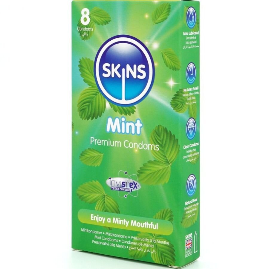 Skins - Preservativi Premium alla Menta Confezione da 8 - immagine 2
