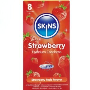 Skins - Preservativi Premium alla Fragola Confezione da 8