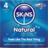 Skins - Preservativi Naturali Premium Confezione da 4