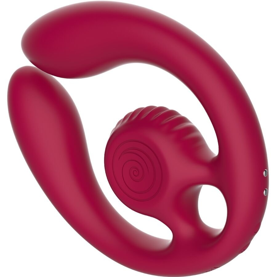 Snail Vibe - Gizi Duo Stimolatore di Coppia Telecomando Bordeaux - immagine 3