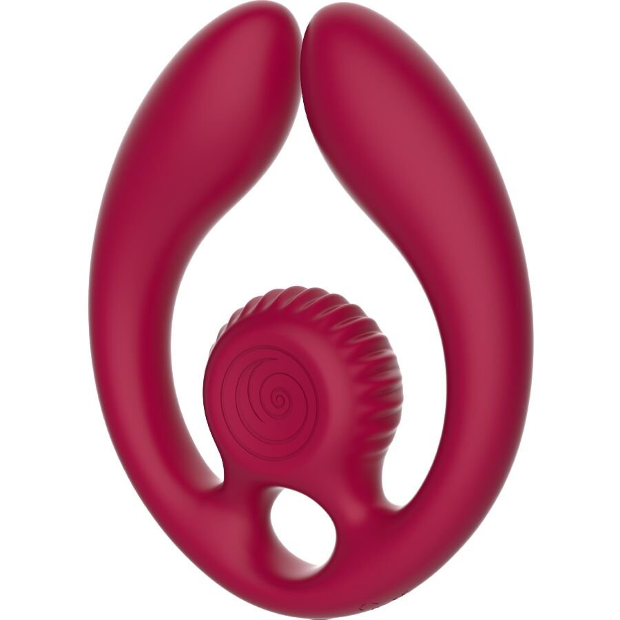Snail Vibe - Gizi Duo Stimolatore di Coppia Telecomando Bordeaux - immagine 4