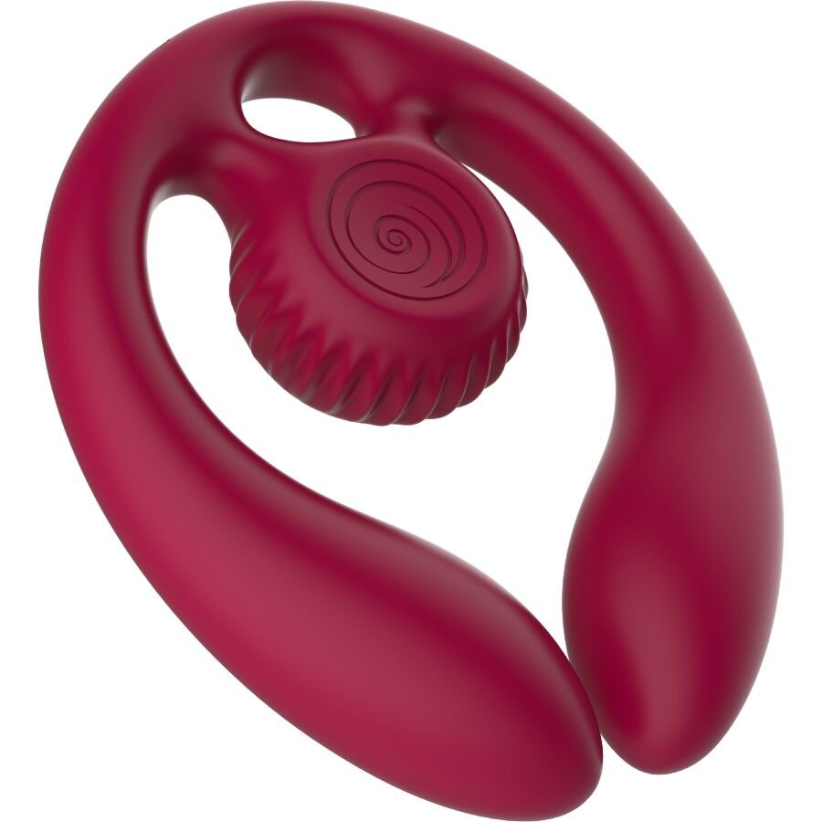Snail Vibe - Gizi Duo Stimolatore di Coppia Telecomando Bordeaux - immagine 2